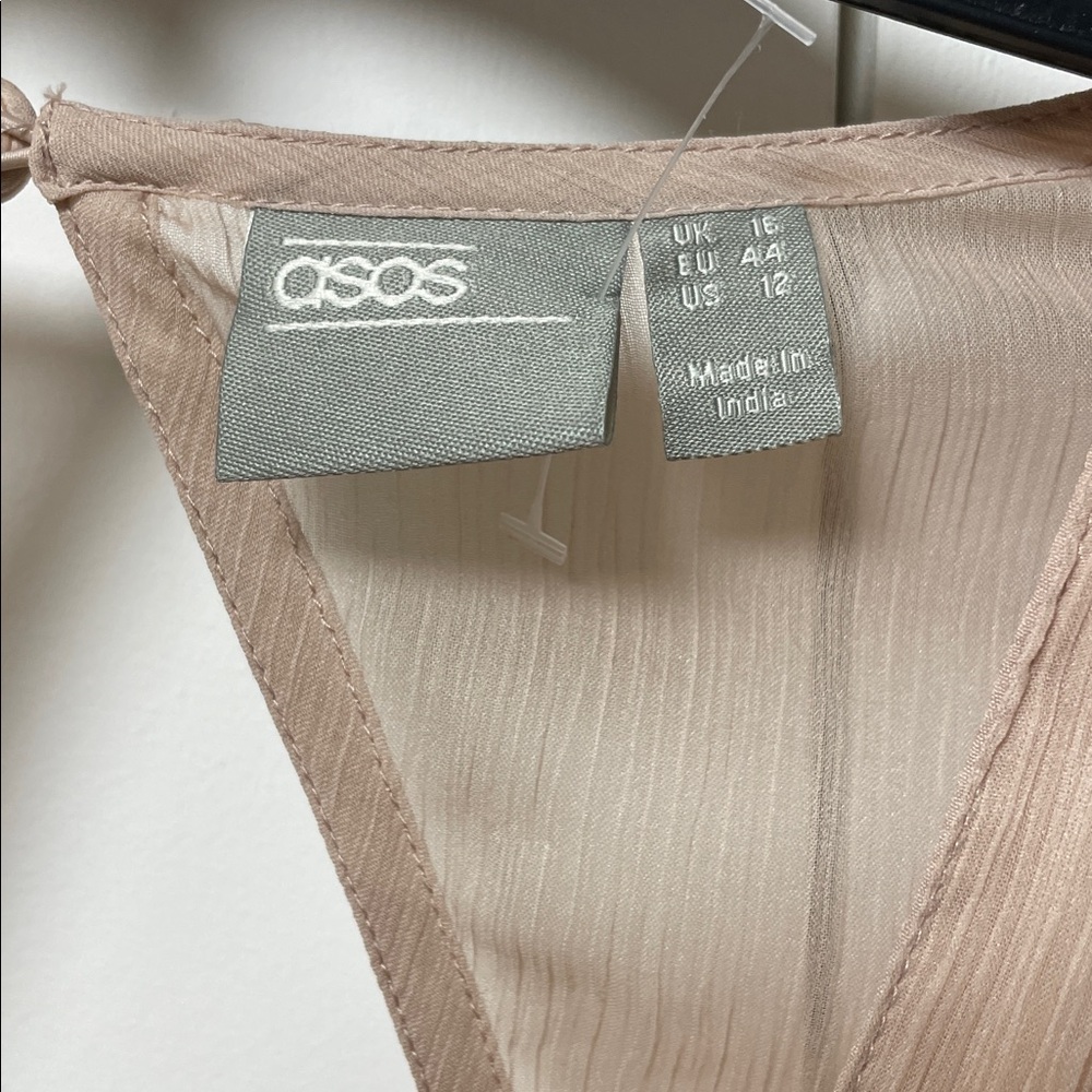 ASOS Bridesmaid ruched waist maxi dress with long sleeves - Picture 6 of 10